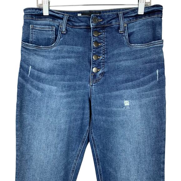 Kut From The Kloth Rachael Mom Jeans High Rise Fab Ab Button Fly Ankle Womens 12 - Picture 2 of 8